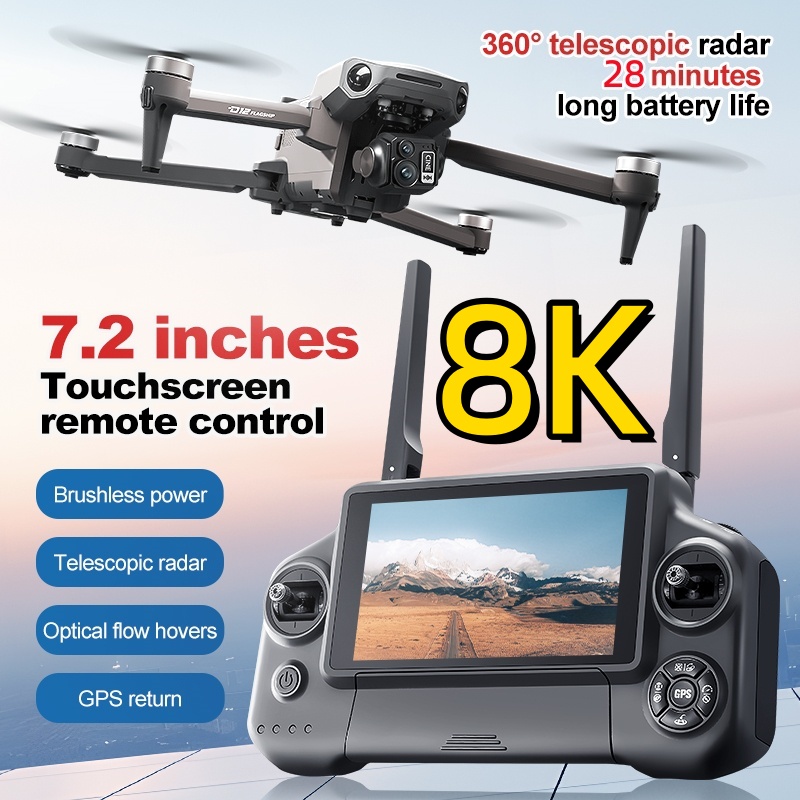 Drone RC Quadricoptère 8K avec - Drone Camera 4K avis et prix