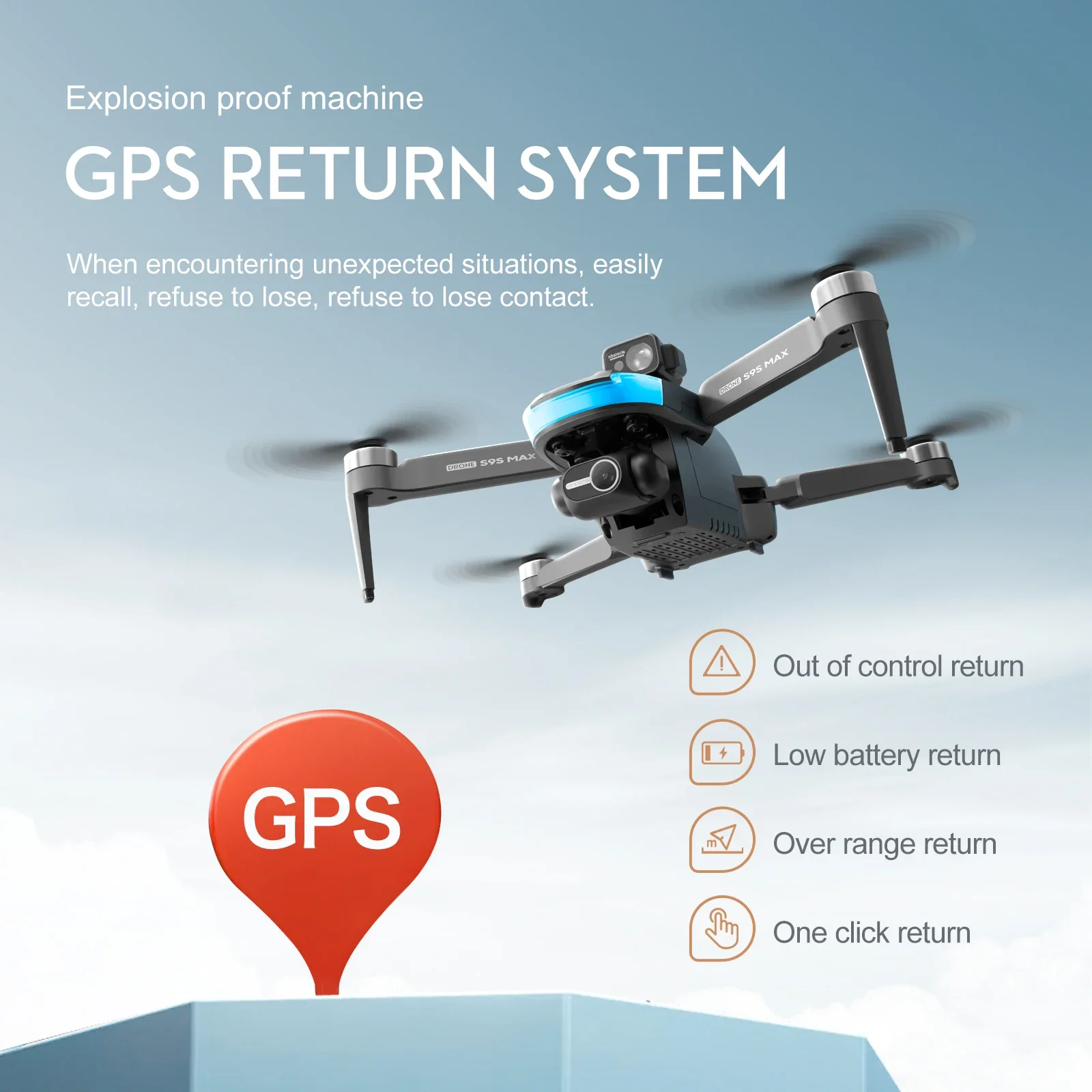 Nouveau S9S MAX MINI Drone 4K  - Drone Camera Wide Angle avis et prix
