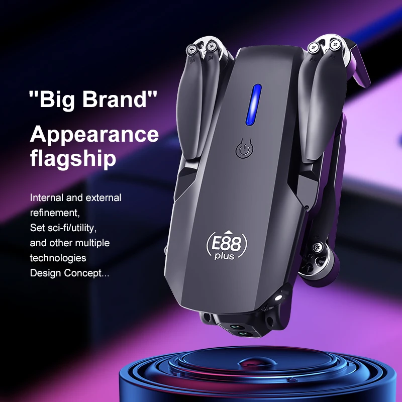 Nouveau drone quadrirotor E88  - Drone Camera Hd avis et prix