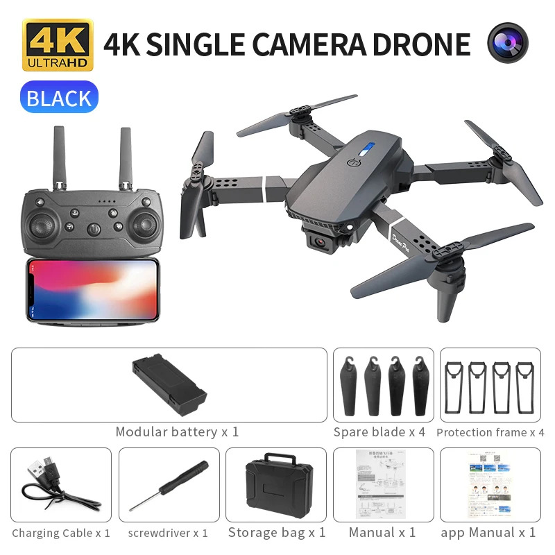 Le Drone pliant intelligent E8 - Drone Camera Wide Angle avis et prix