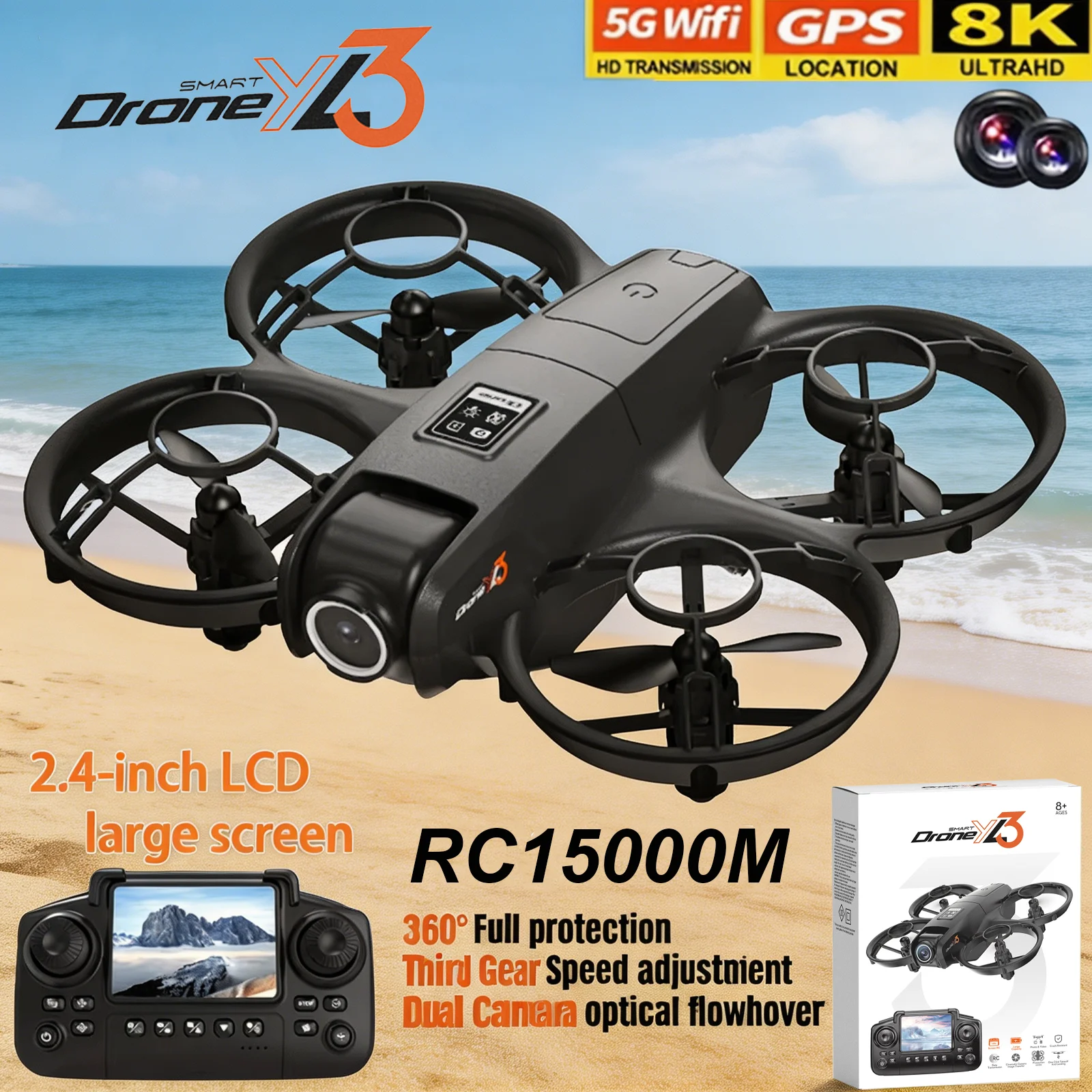 Nouveau Drone RC YL3 8K 1080P  - Drone Camera Wide Angle avis et prix